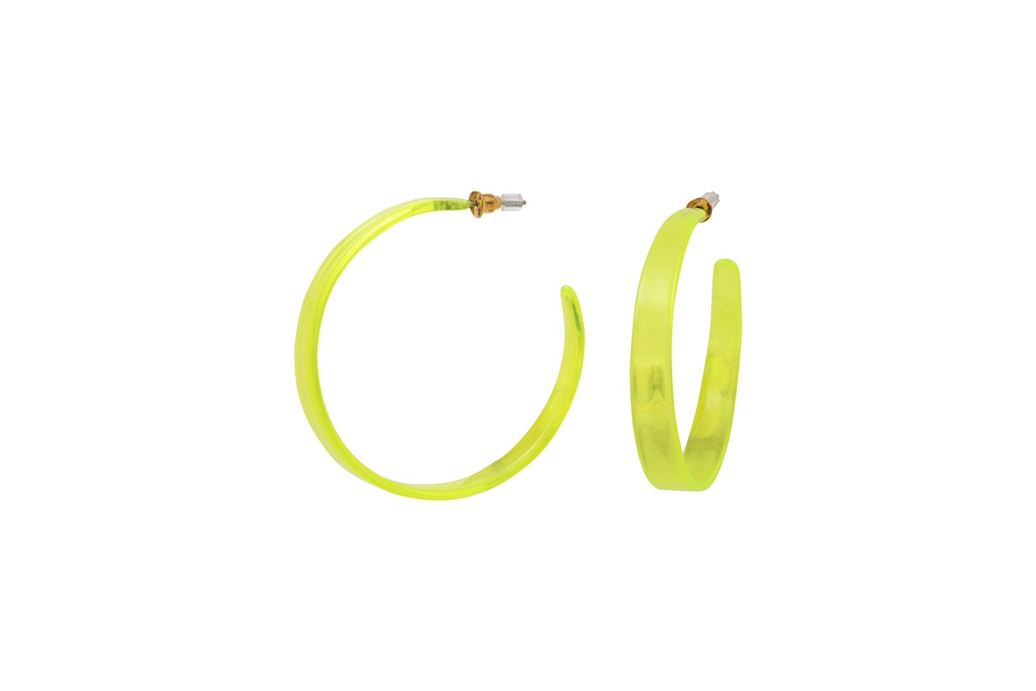 Boucles d'oreilles acrylique acier