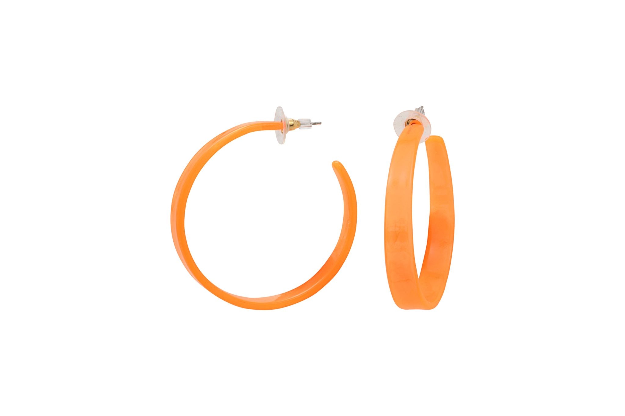 Boucles d'oreilles acrylique acier