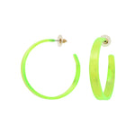 Boucles d'oreilles acrylique acier