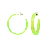 Boucles d'oreilles acrylique acier