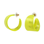 Boucles d'oreilles acrylique acier