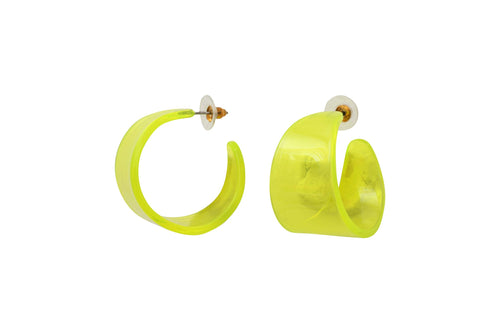 Acrylic steel earrings