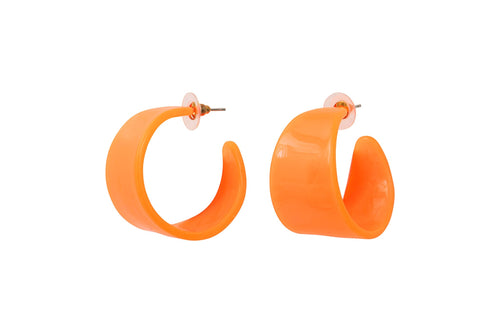 Acrylic steel earrings