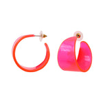 Boucles d'oreilles acrylique acier