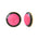 Boucles d'Oreilles clio métal doré résine noire rose