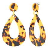 Boucles d'oreilles acier acétate écaille de tortue