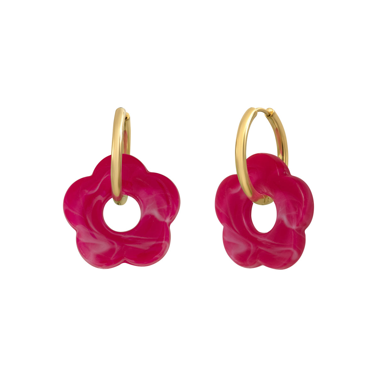 Boucles d'oreilles Flower 24mm