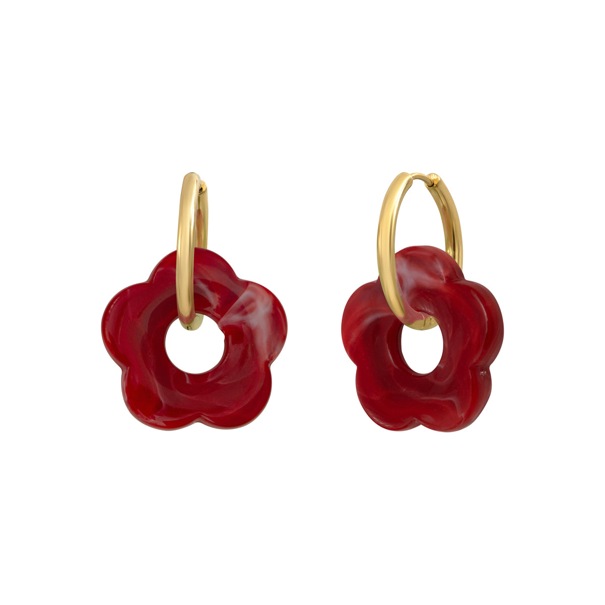 Boucles d'oreilles Flower 24mm