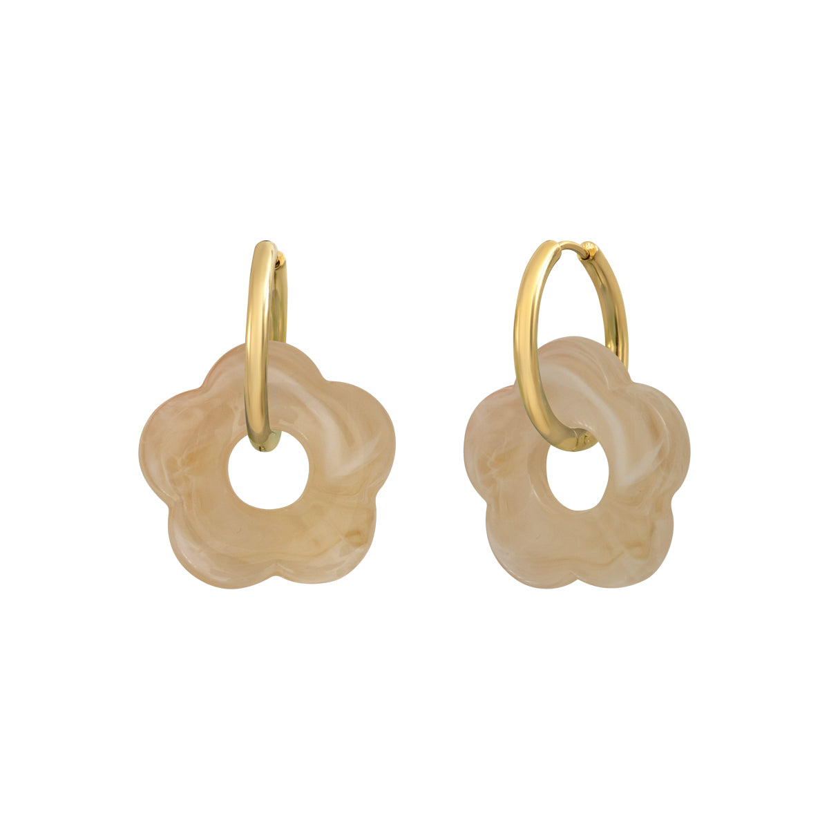 Boucles d'oreilles Flower 24mm