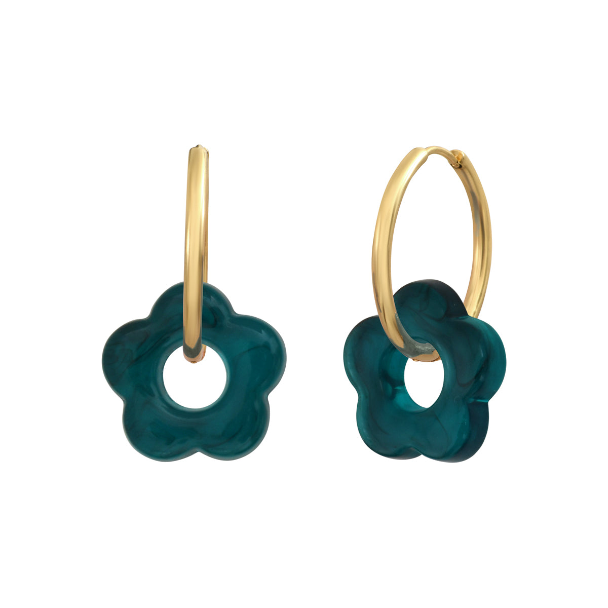 Balaboosté Boucles d'oreilles Boucles d'oreilles pétales martelés dorés Balaboosté Boucles d'oreilles Boucles d'oreilles pétales martelés dorés