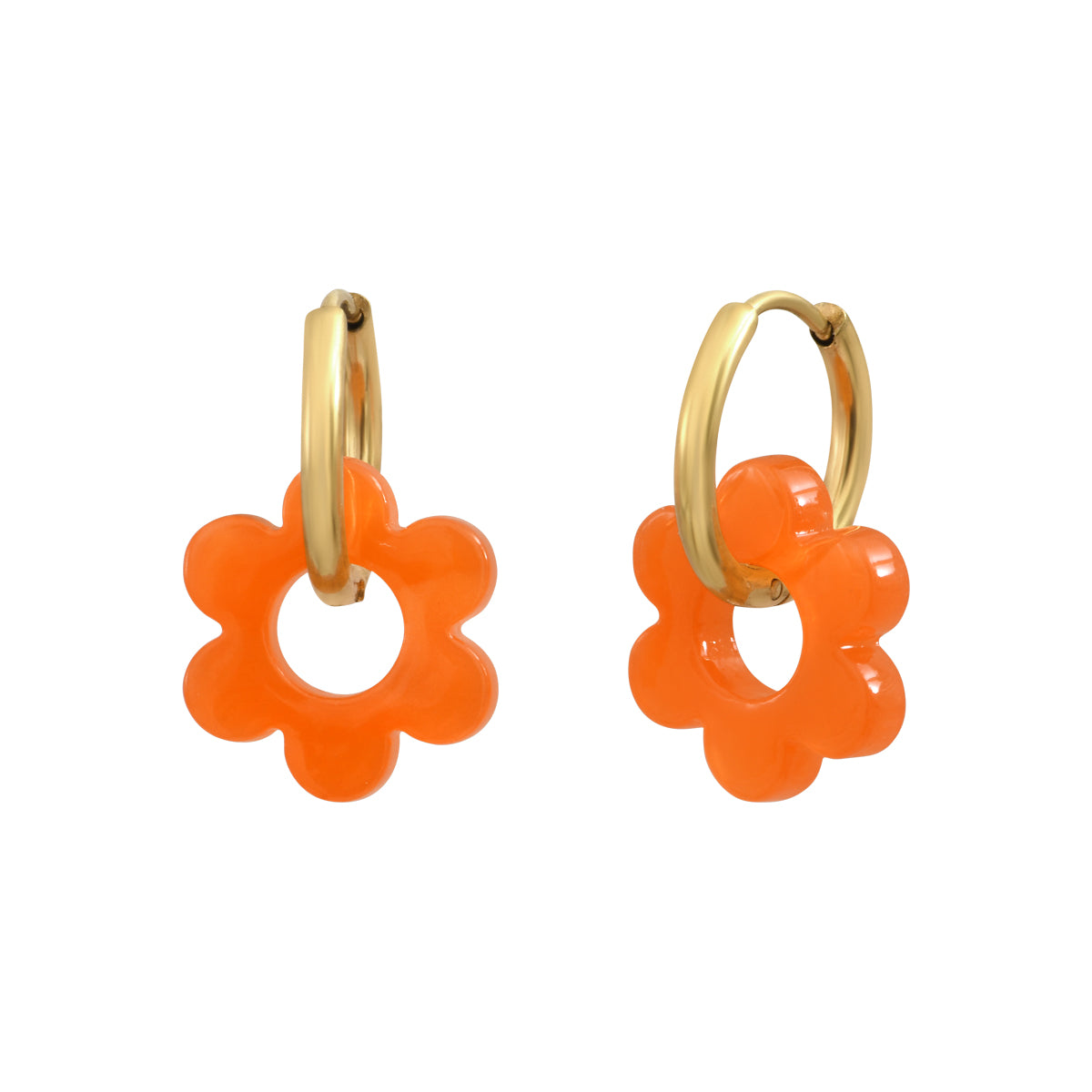Boucles d'oreilles Flower 14mm