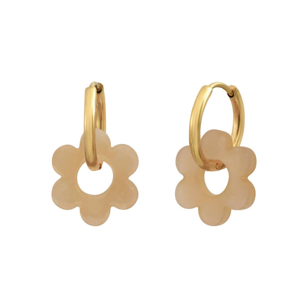 Boucles d'oreilles Flower 14mm