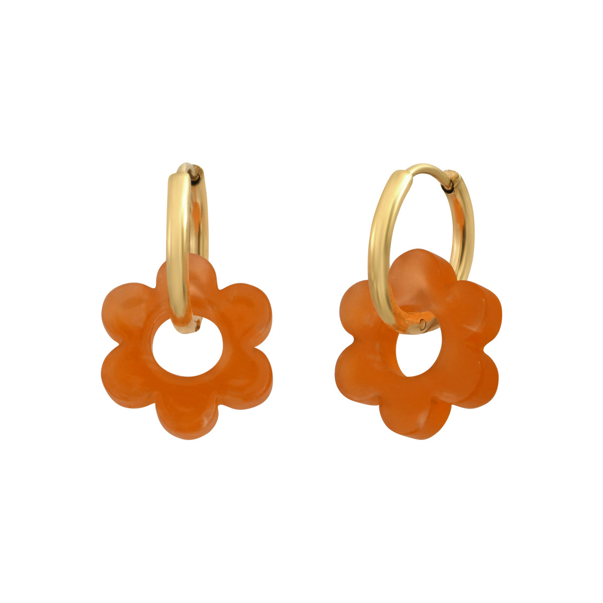 Boucles d'oreilles Flower 14mm