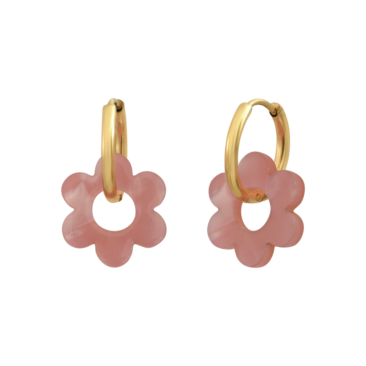 Boucles d'oreilles Flower 14mm