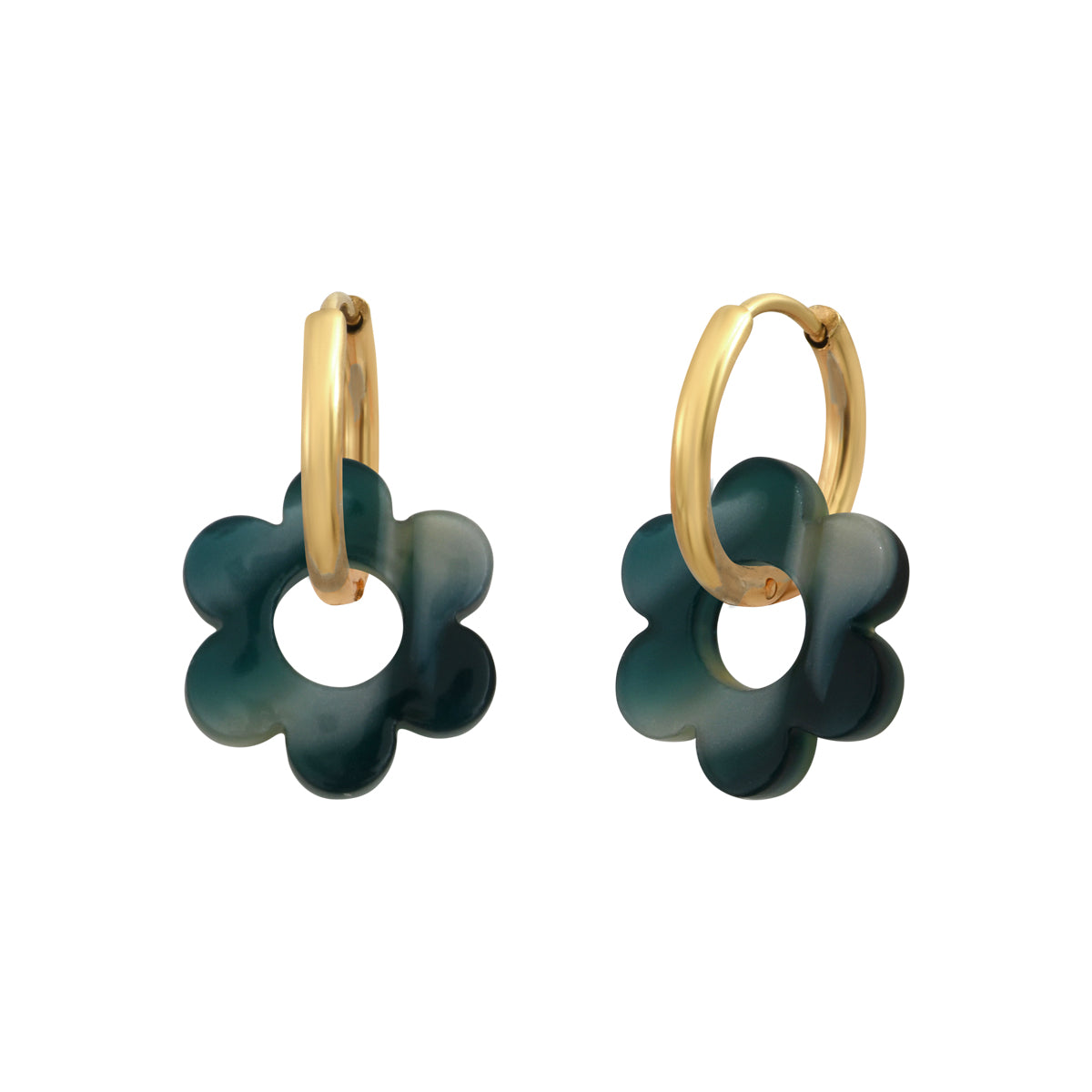 Boucles d'oreilles Flower 14mm