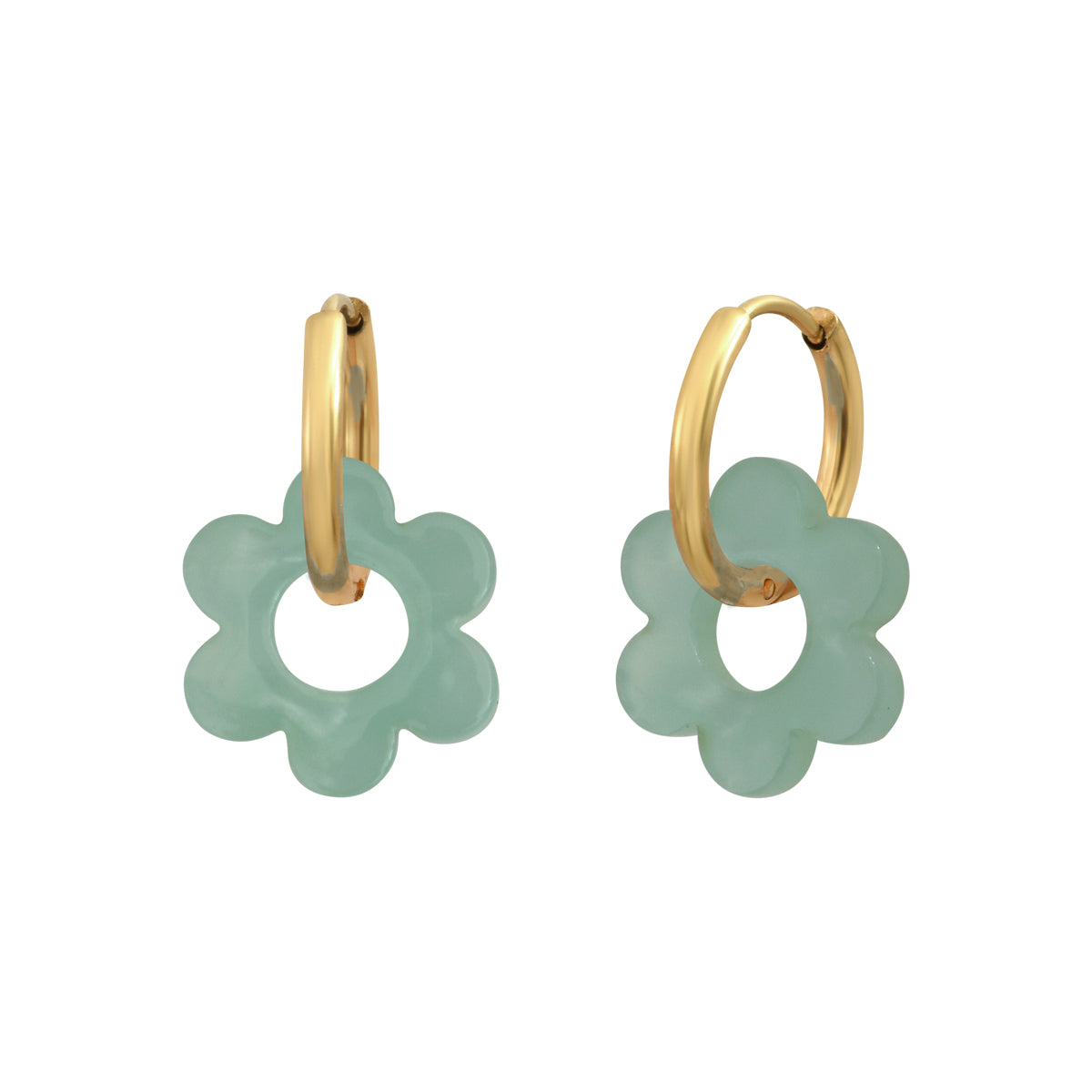 Boucles d'oreilles Flower 14mm