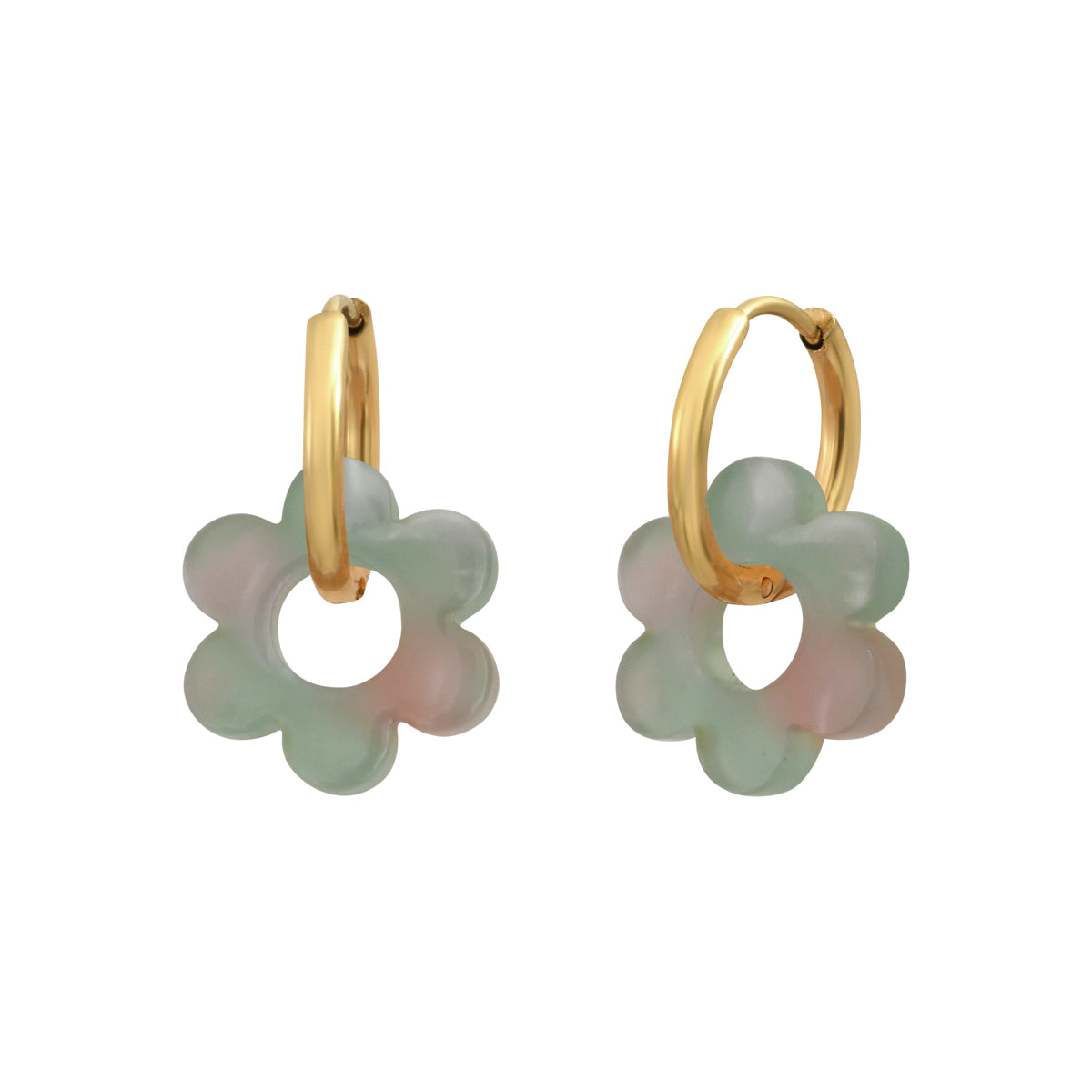 Boucles d'oreilles Flower 14mm