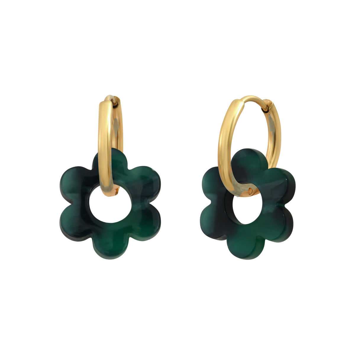 Boucles d'oreilles Flower 14mm
