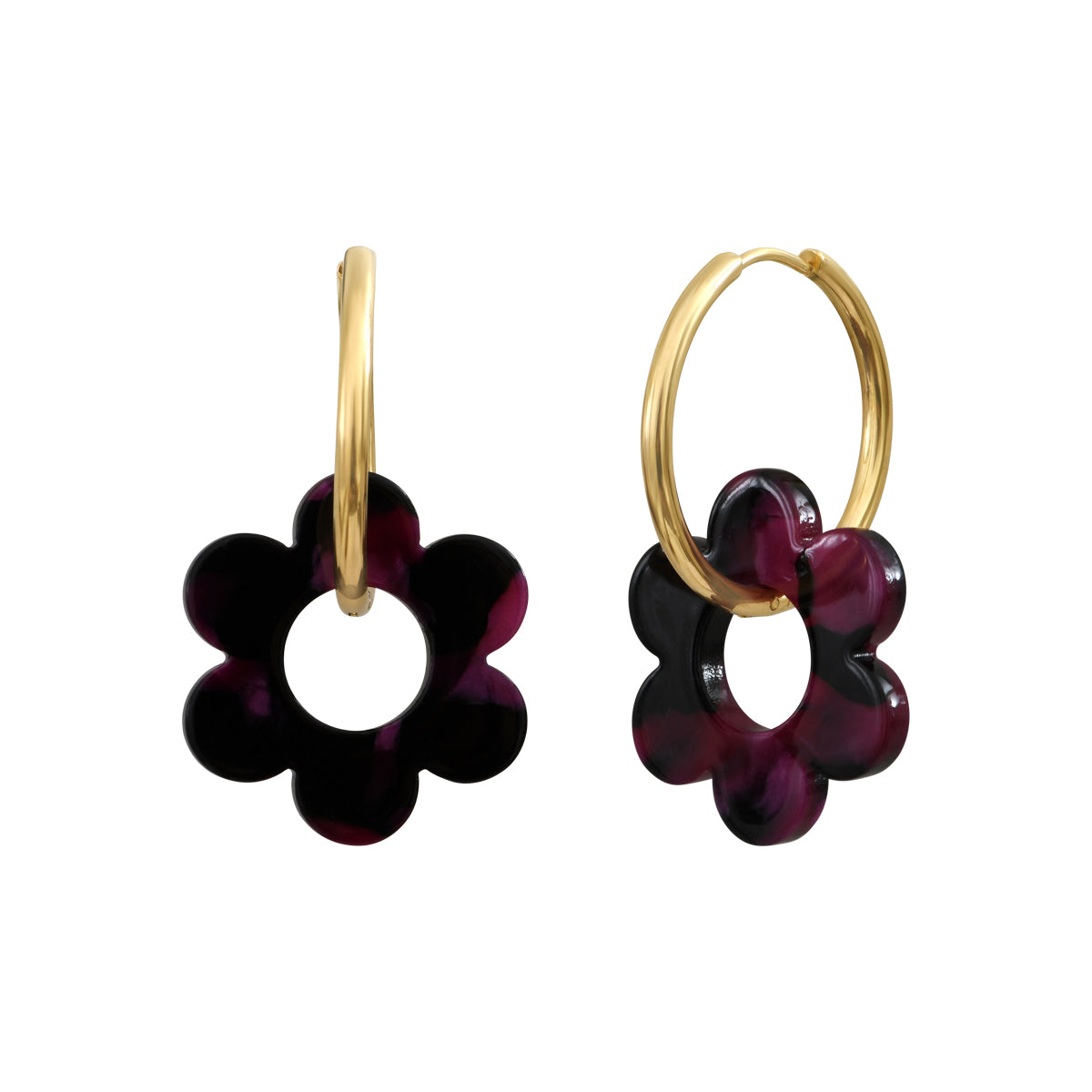 Boucles d'oreilles Flower 25mm