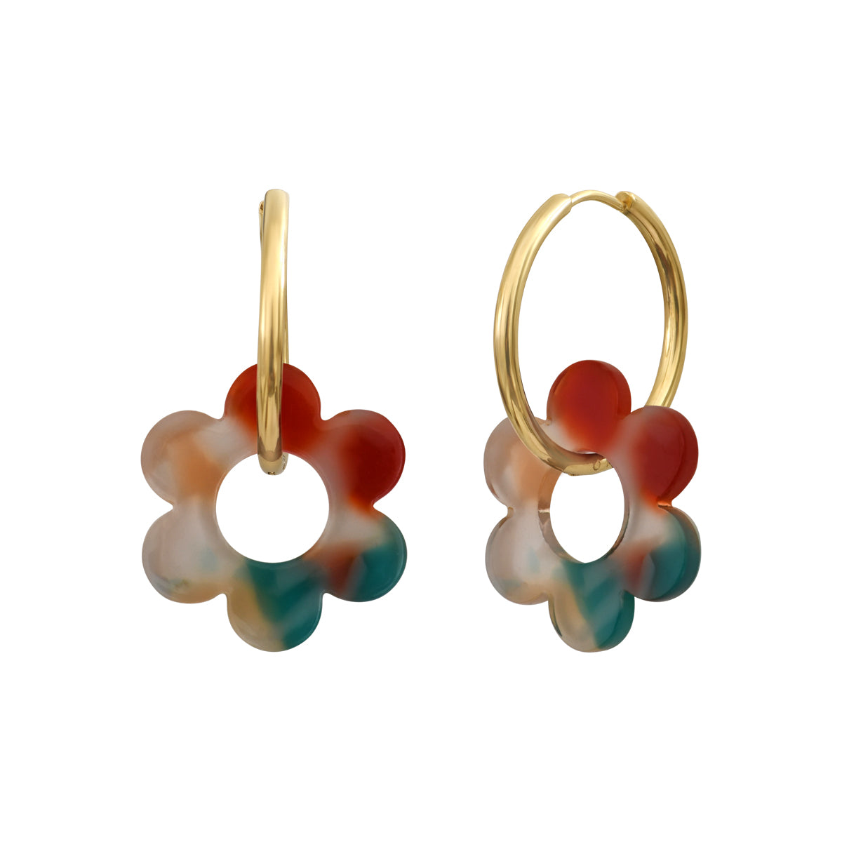 Boucles d'oreilles Flower 25mm
