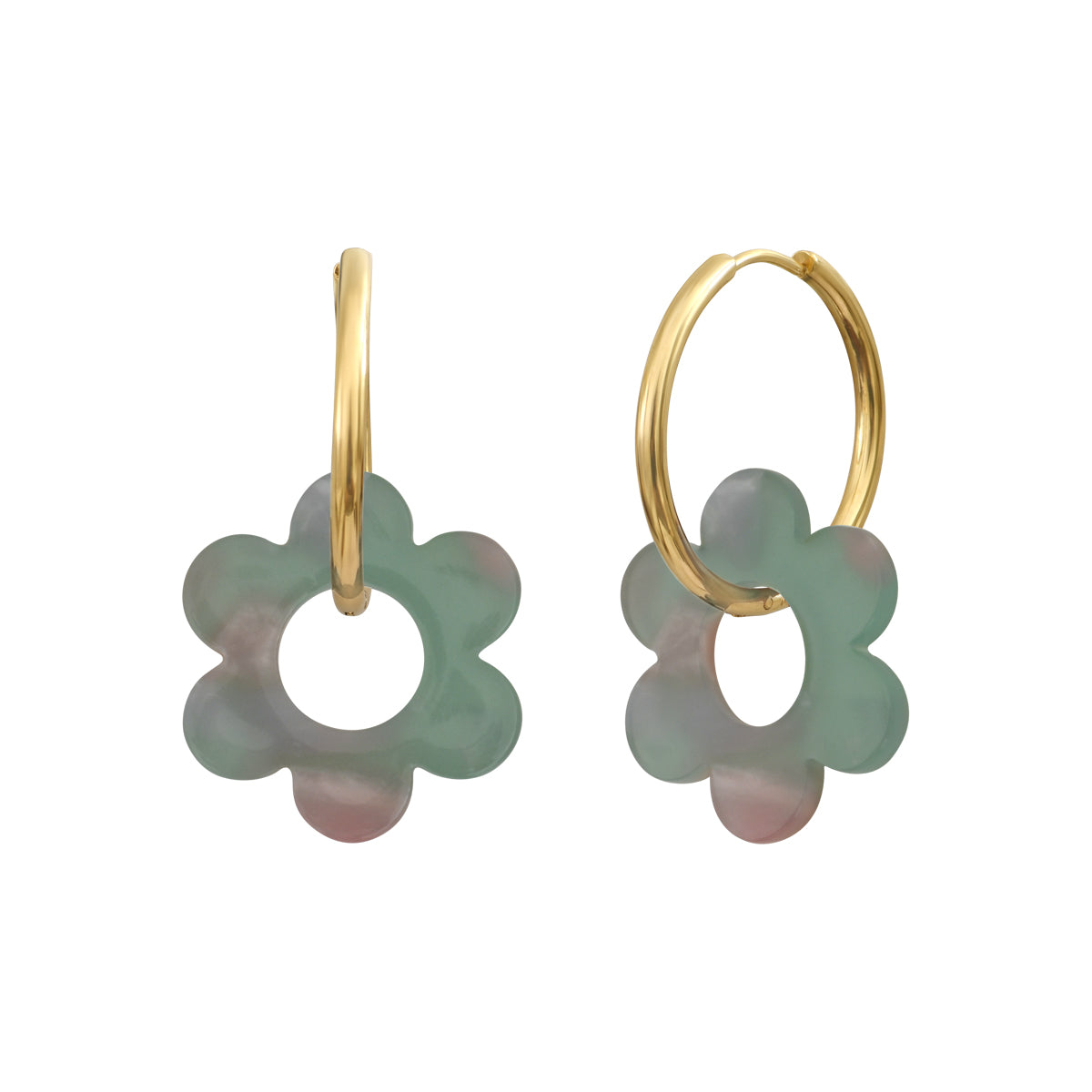 Boucles d'oreilles Flower 25mm