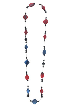 Sautoir Seventies Acétate et acier