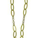 Sautoir Seventies Acétate vert olive