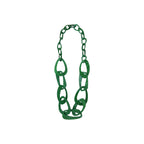 Seventies Green Acetate Long Necklace