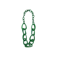 Seventies Green Acetate Long Necklace