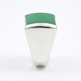 Bague Chevalière Onyx Vert