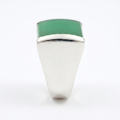 Bague Chevalière Onyx Vert