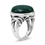 Chevalière Zuni Malachite