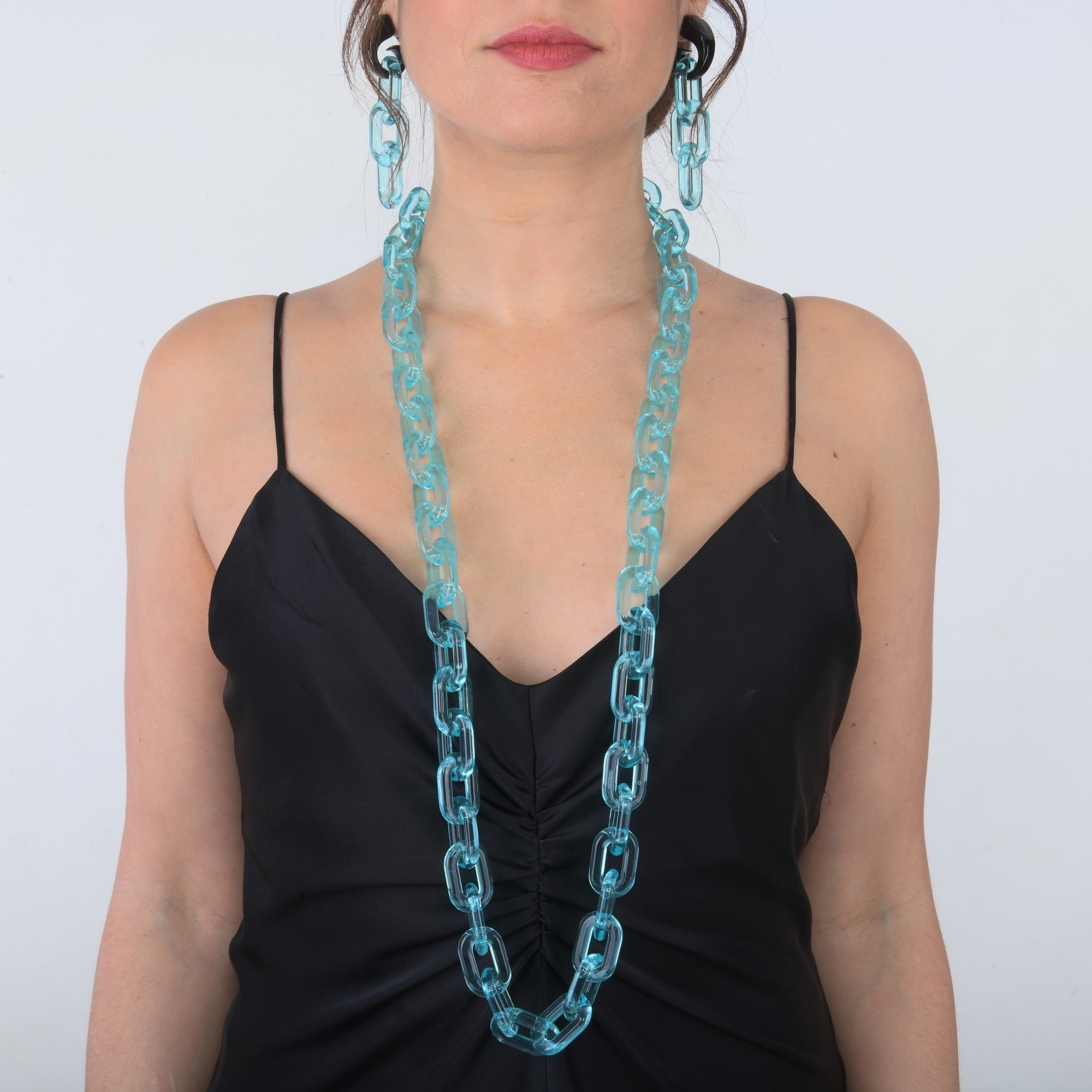Sautoir Seventies Bleu