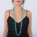 Sautoir Seventies Bleu