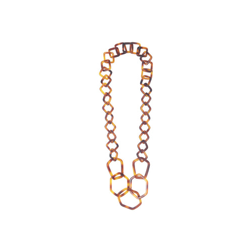 Lise necklace in tortoiseshell acetate