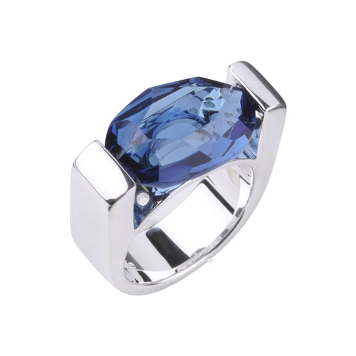 Joséphine Ring Silver Blue Montana